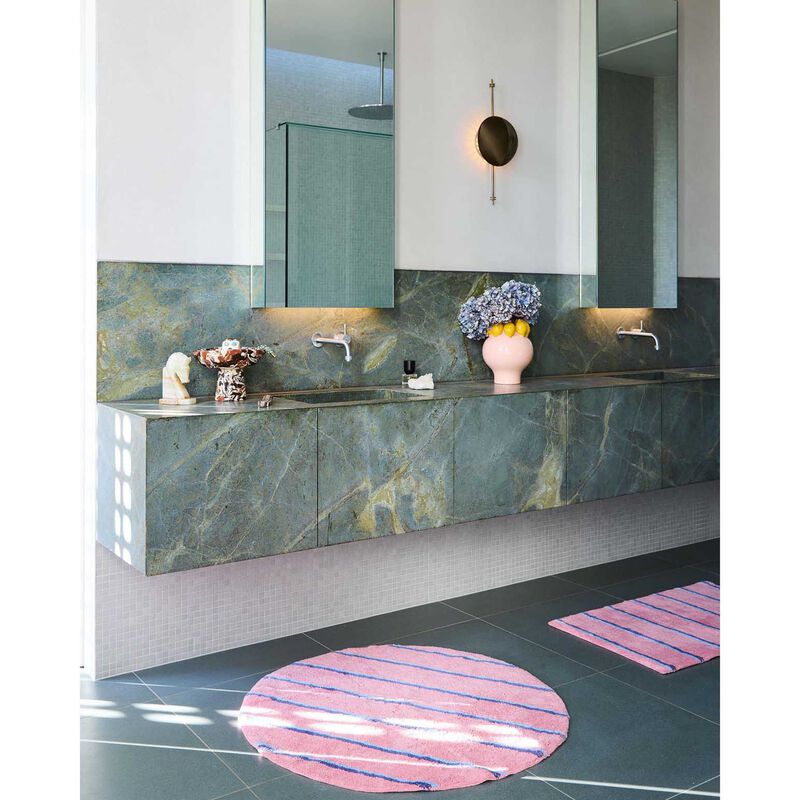 Kip&Co Blushing Stripe Bamboo Bath Mat image number 1